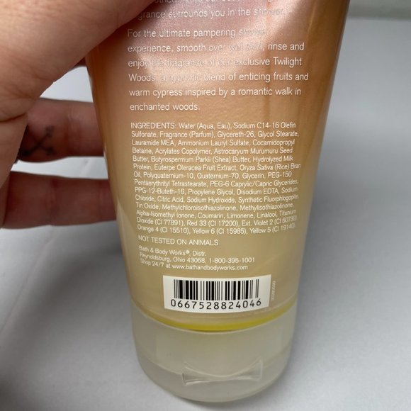 Bath & Body Works Signature Collection Twilight Woods Creamy Body Wash 8 oz Shea - Picture 6 of 6